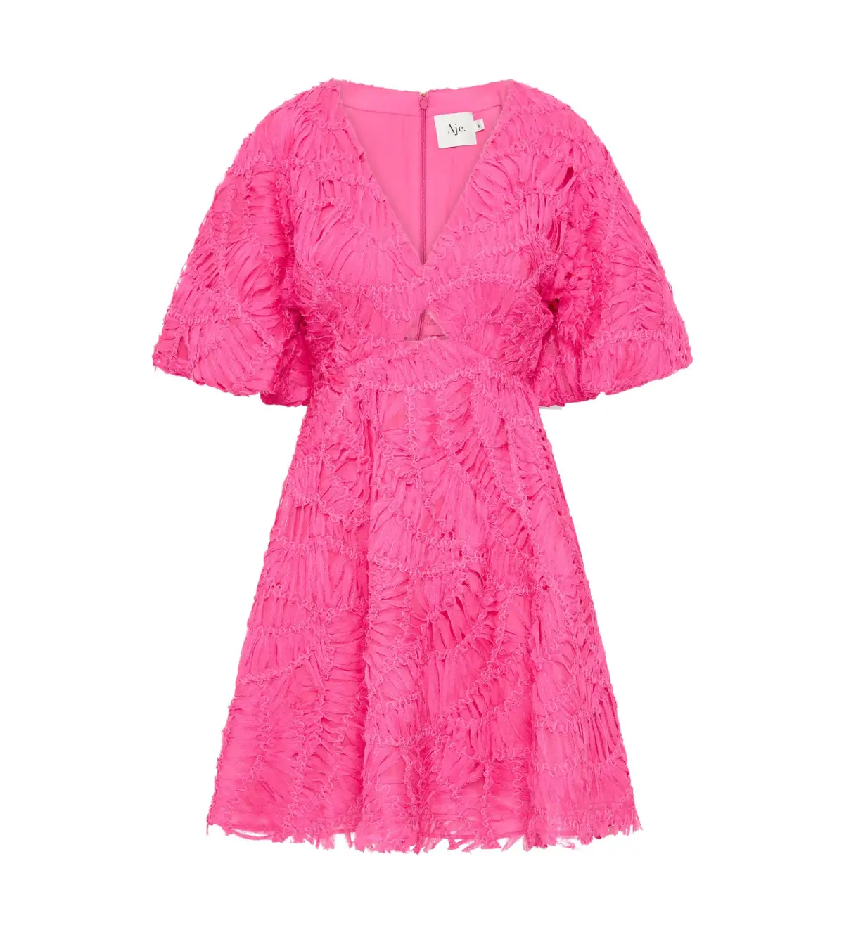 Aje Florential Mini Swing Dress Azalea Pink Size 6 - Image 3