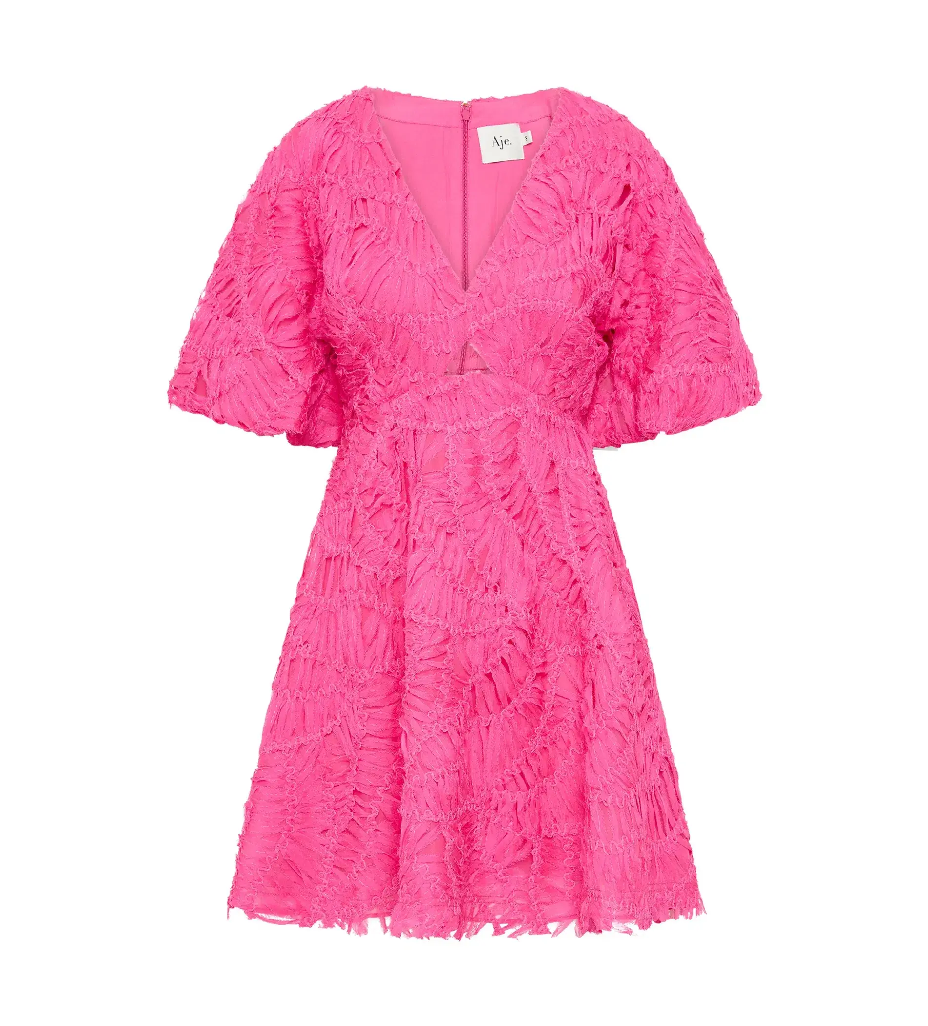 Aje Florential Mini Swing Dress Azalea Pink Size 6 - Image 3