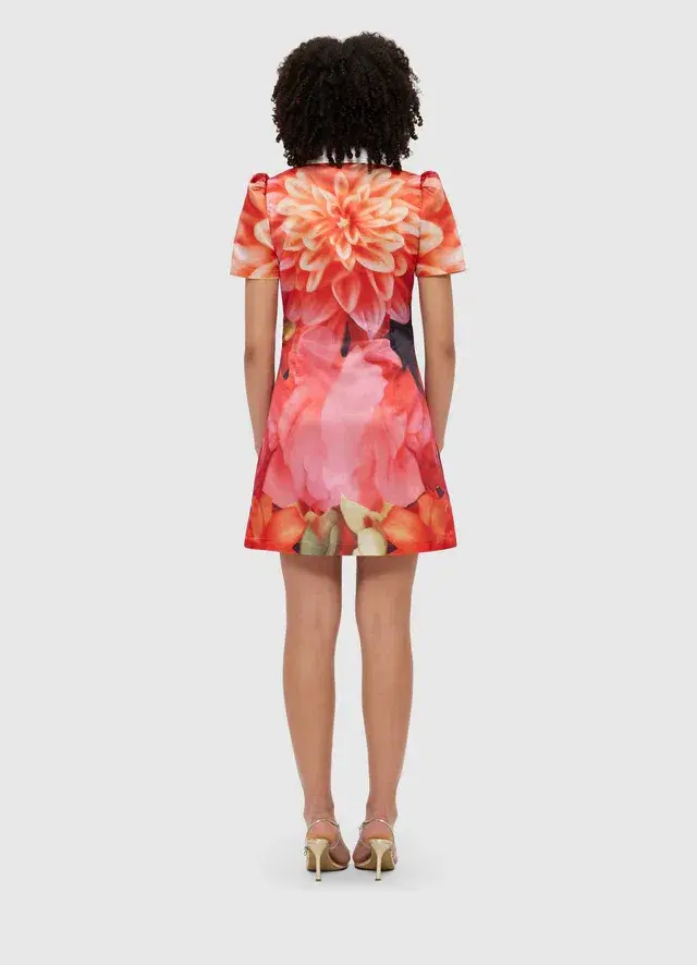 Leo Lin Brooke Mini Dress Floral Size 12 - Image 2