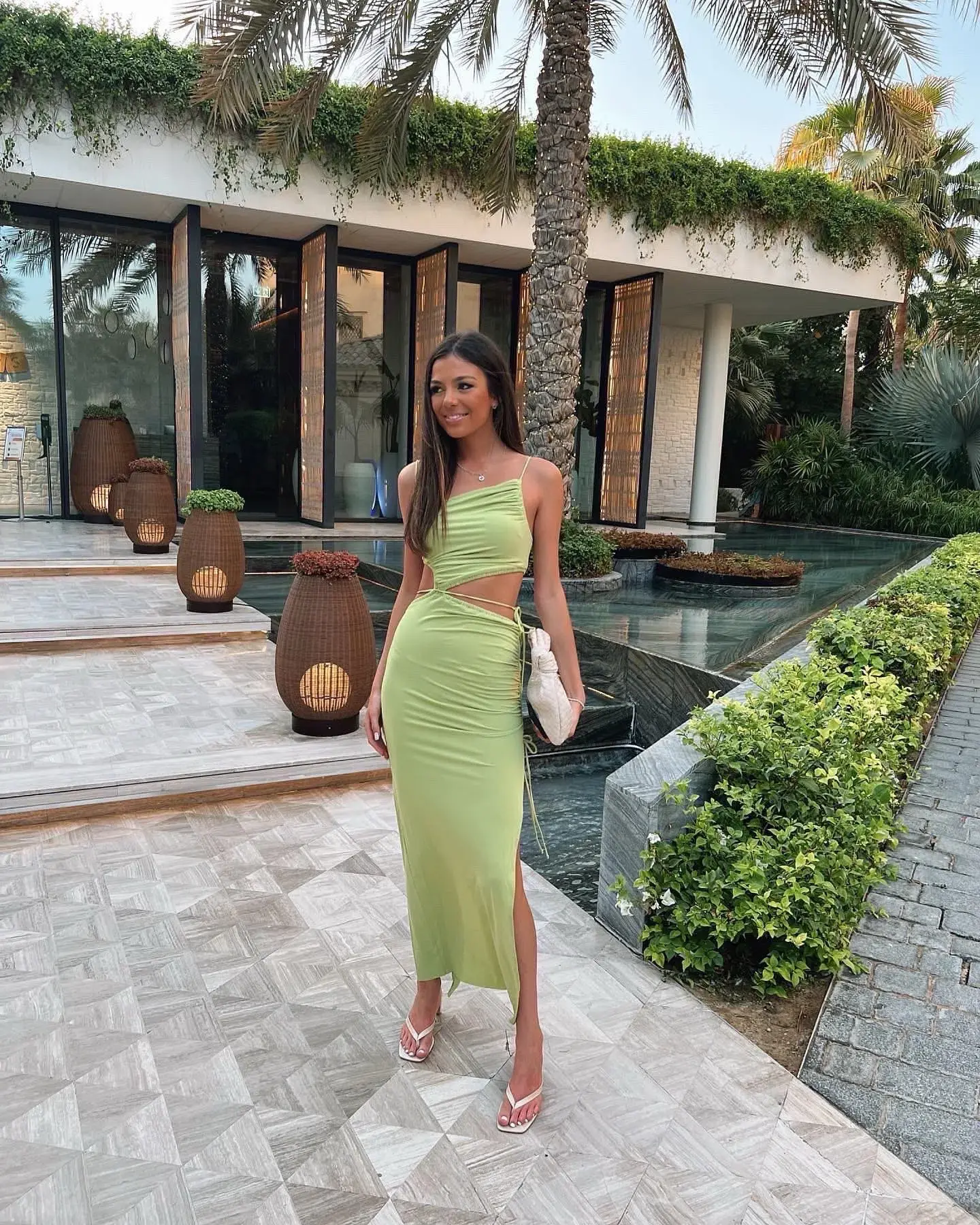 BEC + BRIDGE - Dilkon Maxi in Lime Size AU 8 - Image 1