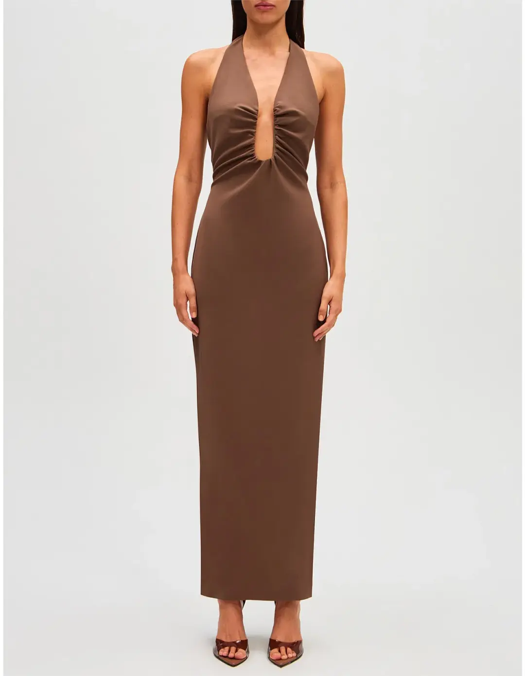 Misha Alusia Maxi Brown Size 6 for rent on The Volte - main image