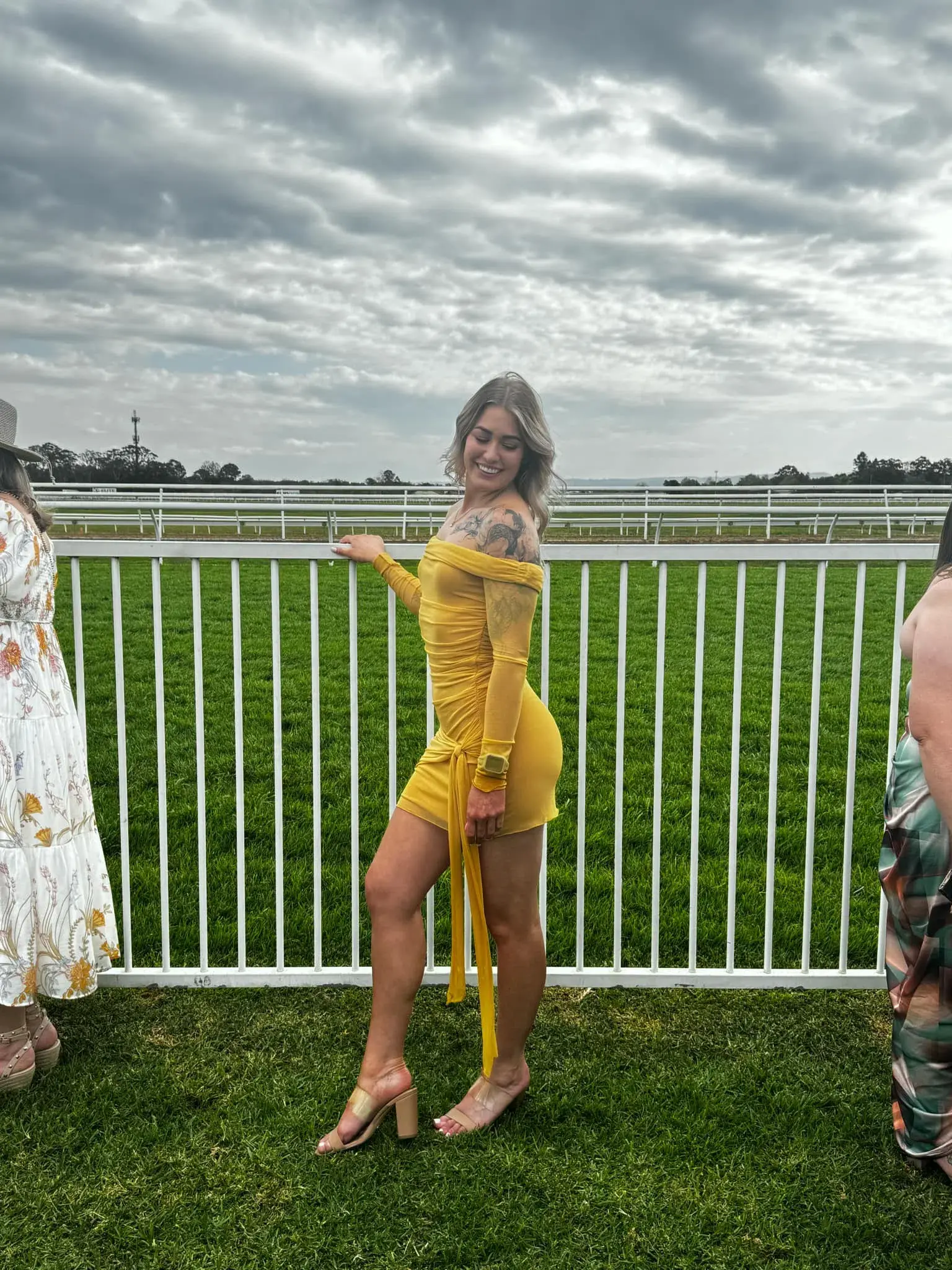 BENNI - Yasmin Mini Dress in Mustard Size AU 8 - Image 4