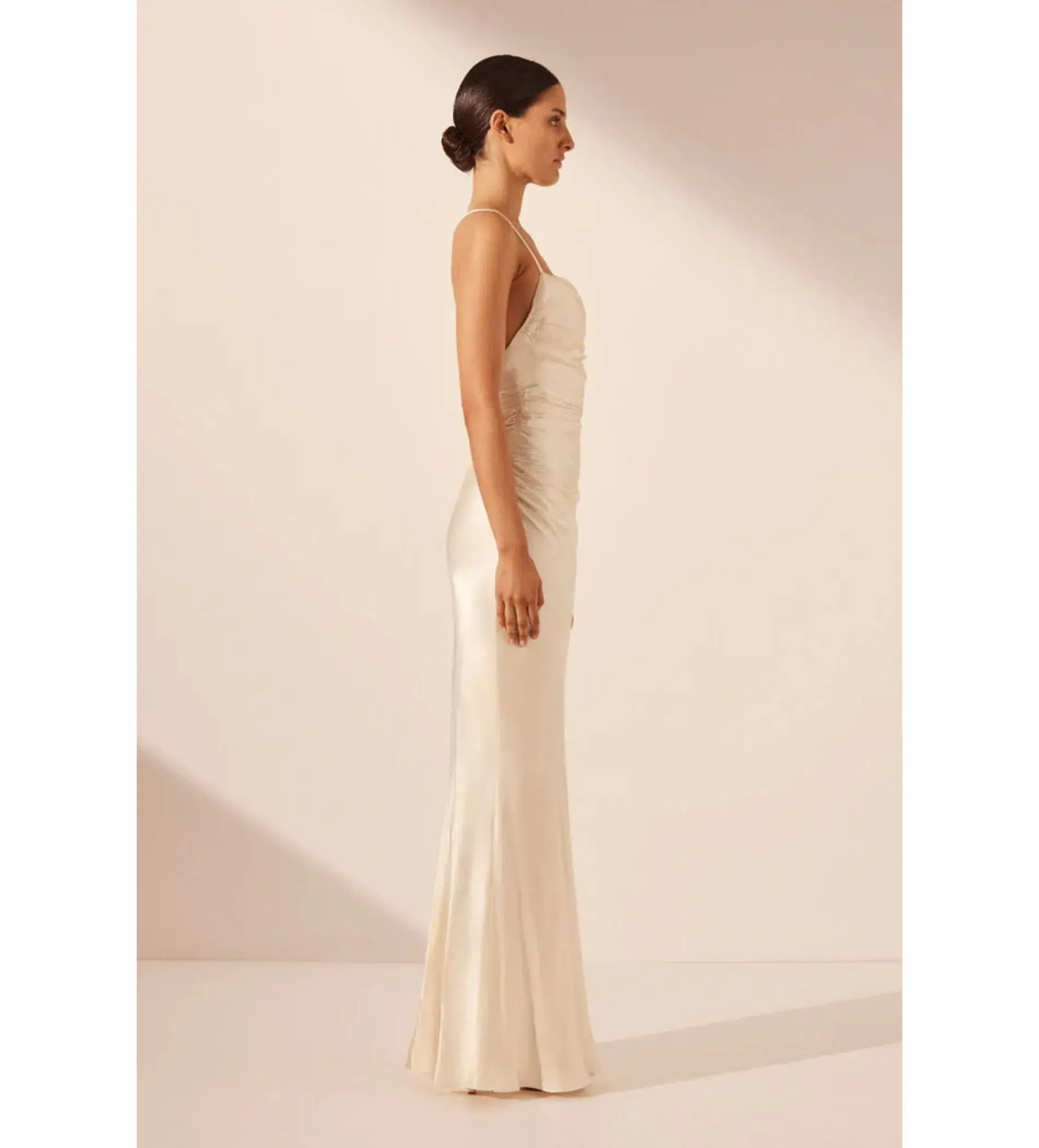 Shona Joy La Lune Lace Back Maxi Dress Cream Size XS / AU 6 - Image 2