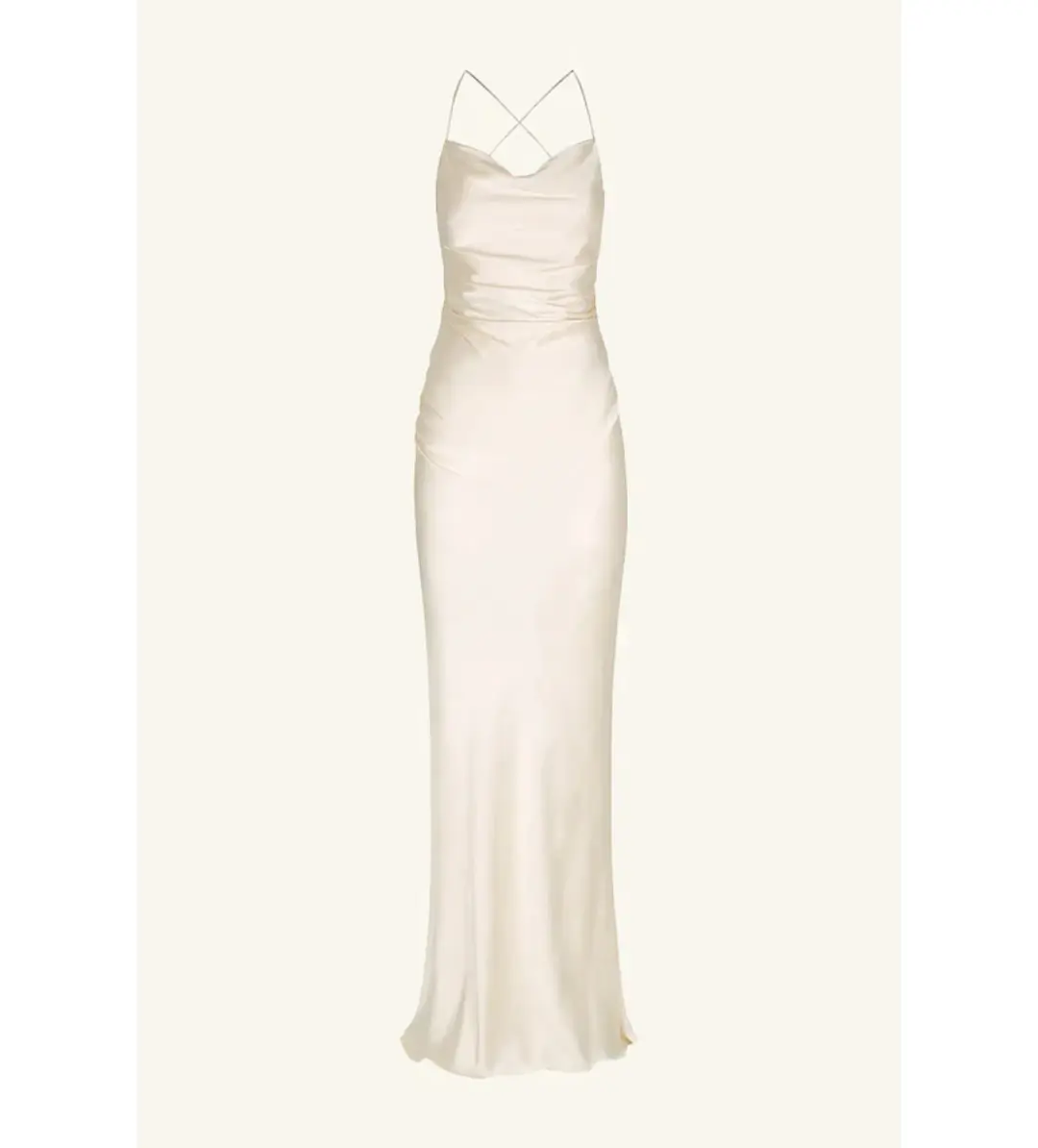 Shona Joy La Lune Lace Back Maxi Dress Cream Size XS / AU 6 for rent on The Volte - main image