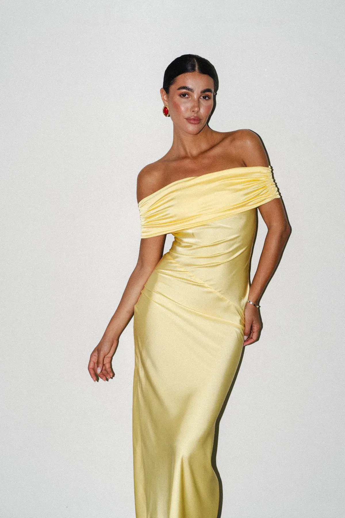 HNTR The Label Kayla Gown Lemon Size S / AU 8 - Image 1