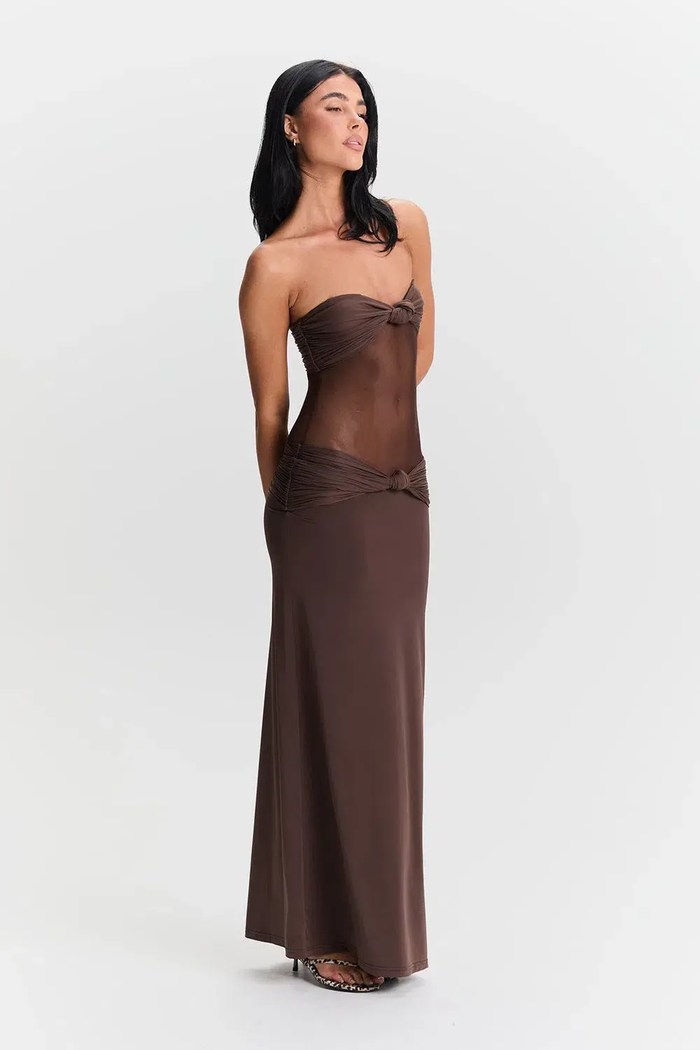 Sasha Therese Amara Maxi Dress Brown Size XS / AU 6 - Image 2