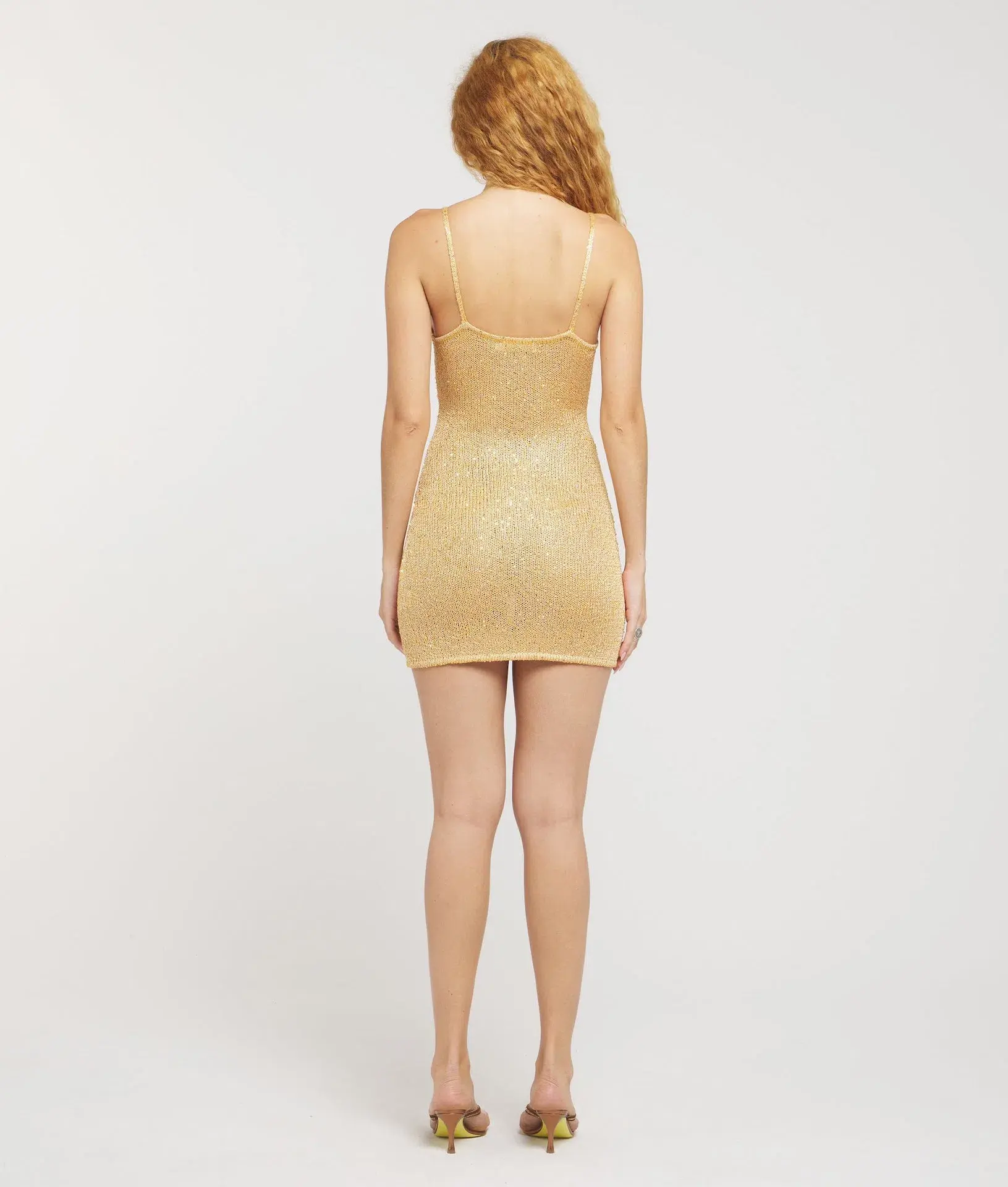 Asta Resort Delilah Mini Dress in Sepia Sequin Size M / AU 10 - Image 3