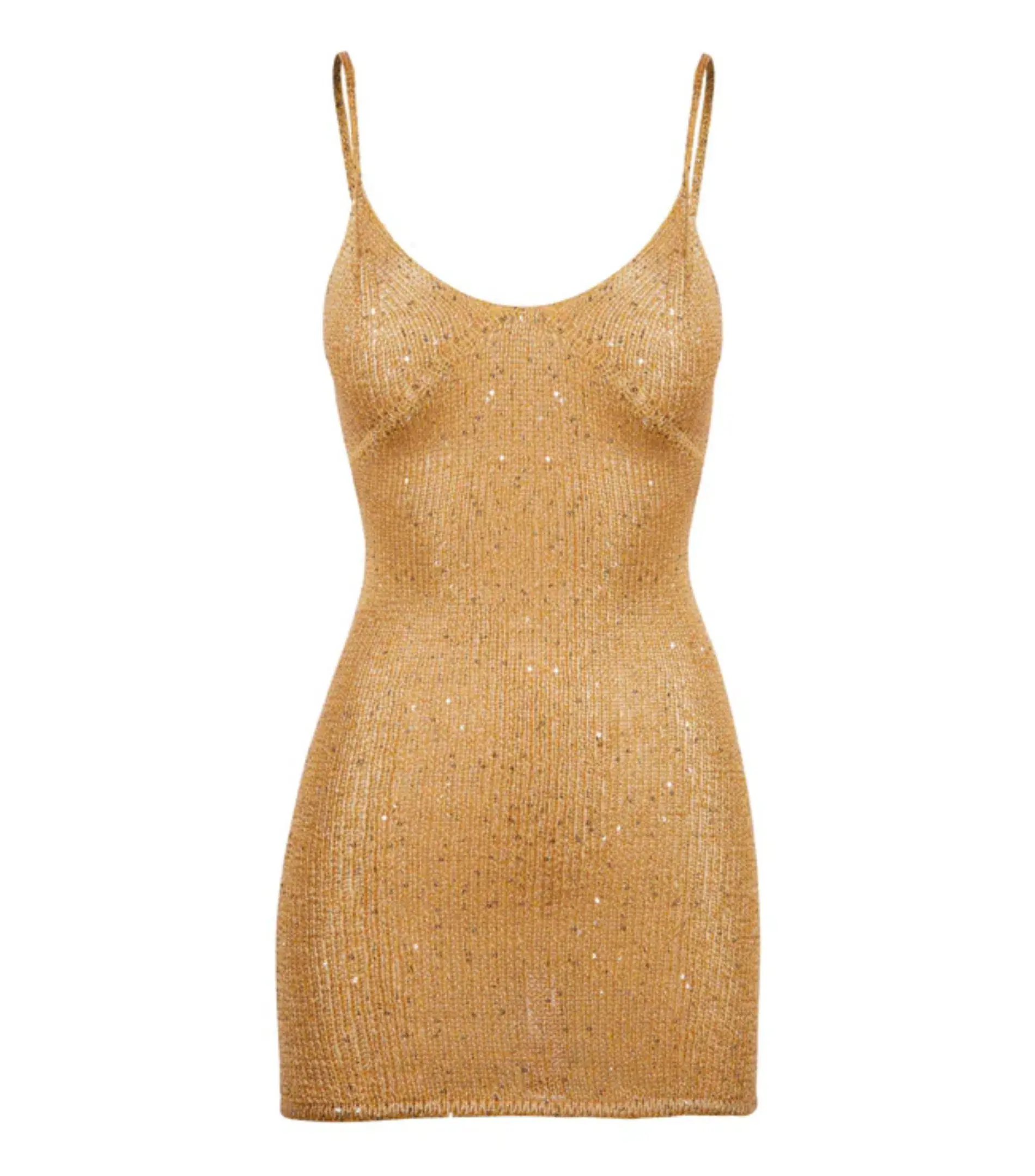 Asta Resort Delilah Mini Dress in Sepia Sequin Size M / AU 10 - Image 4