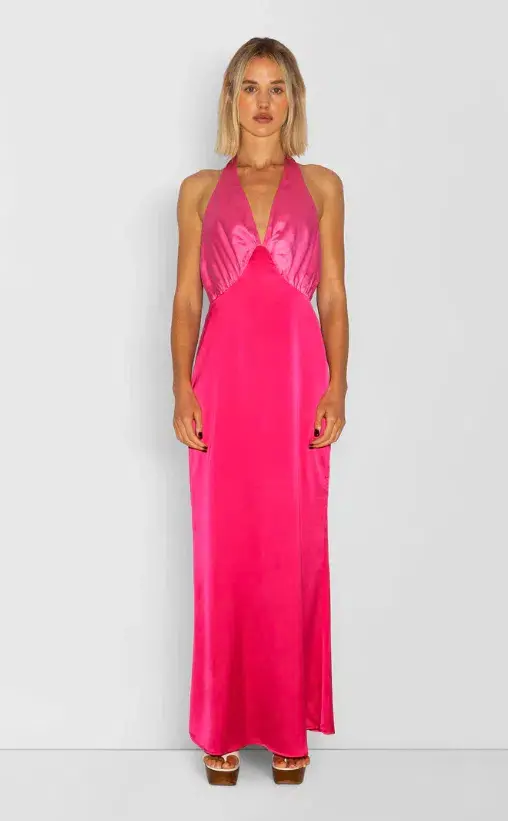 The Wolf Gang Oahu Slip Dress Hot Pink Size M / AU 10 - Image 5