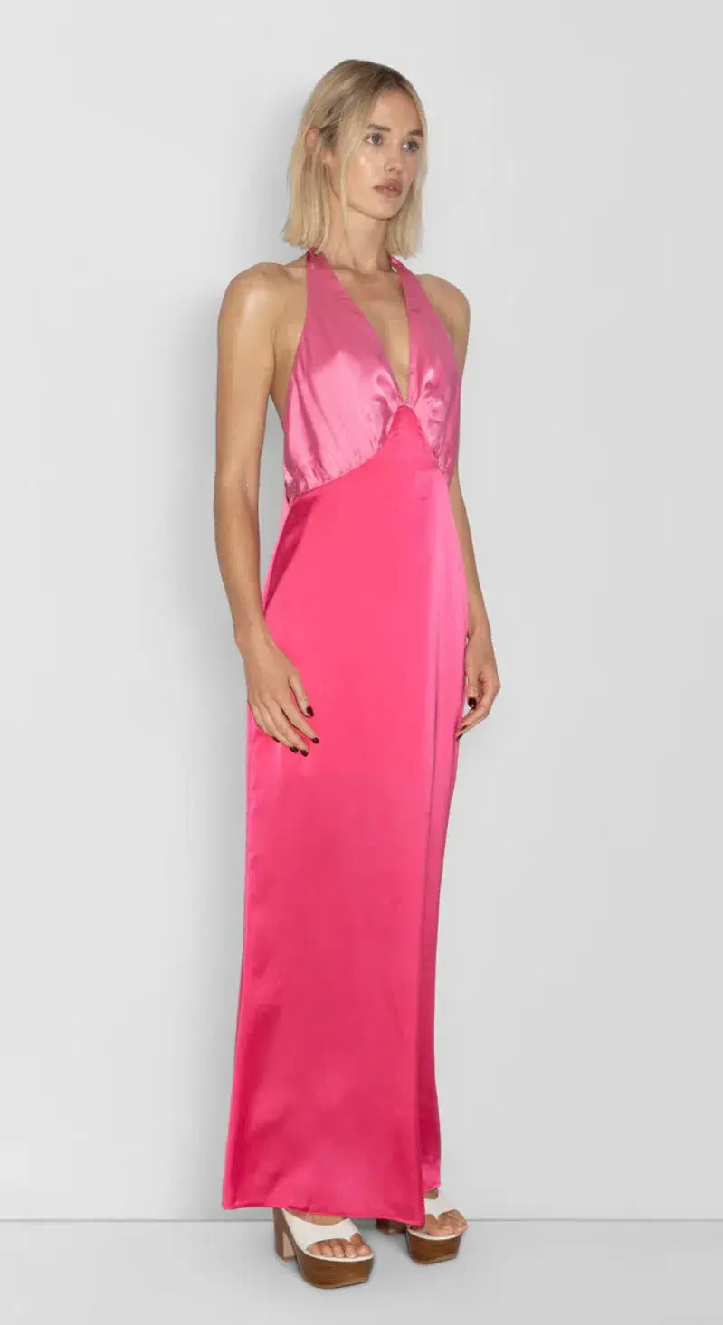 The Wolf Gang Oahu Slip Dress Hot Pink Size M / AU 10 - Image 4