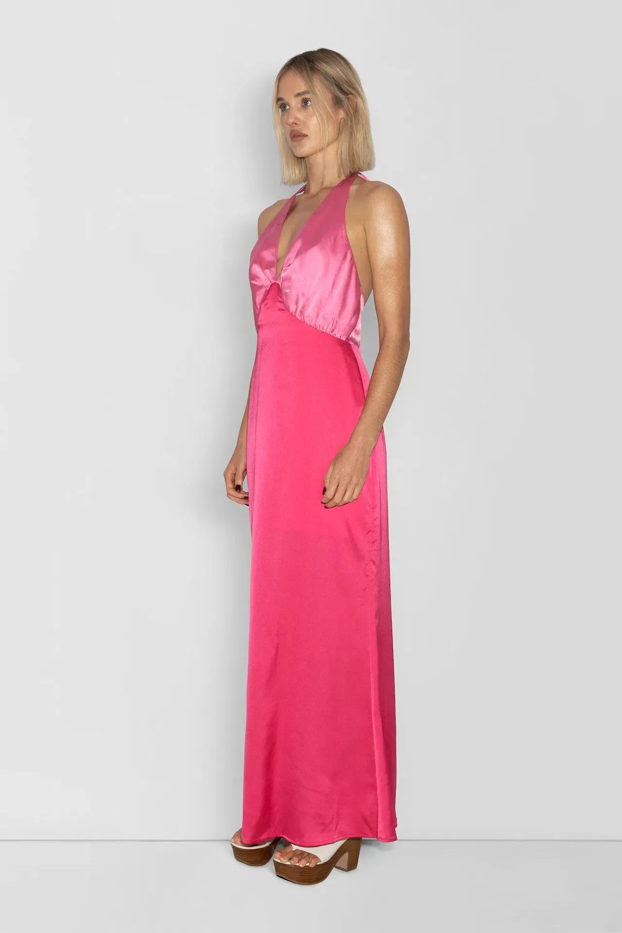The Wolf Gang Oahu Slip Dress Hot Pink Size M / AU 10 - Image 2