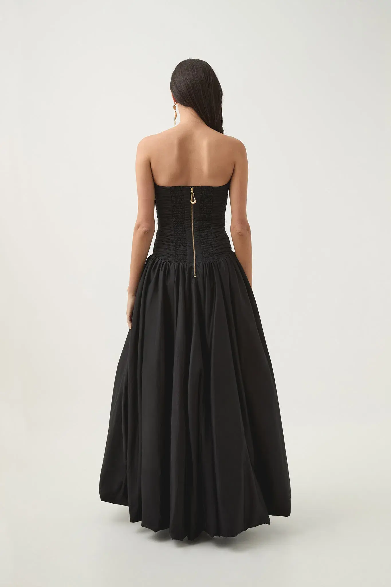 Aje Violette Bubble Hem Maxi Dress Black Size 10 - Image 2