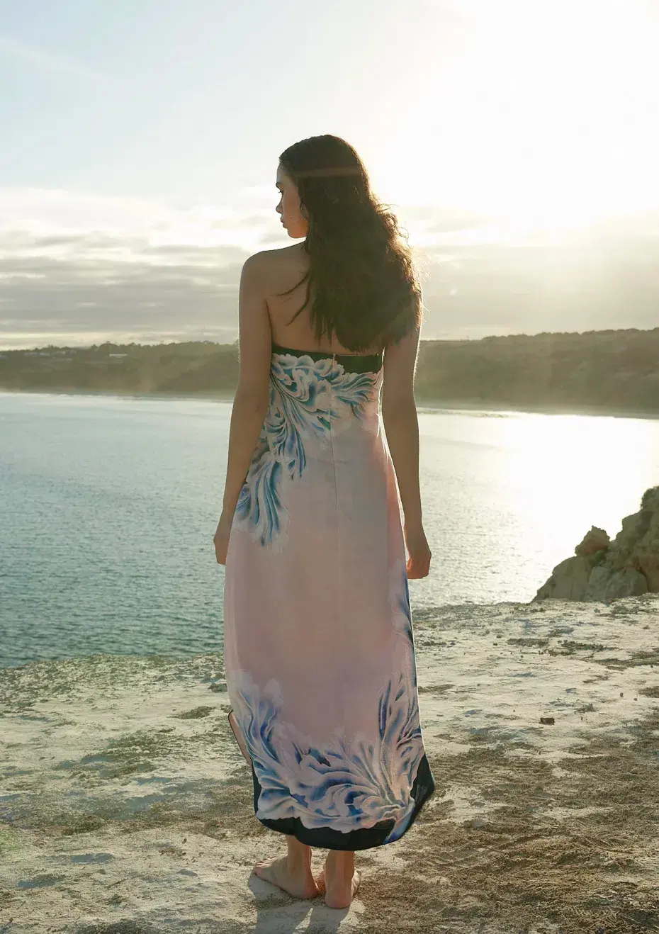 Aston Studio Maeve Dress in Seashell/Iceberg  Size 8  - Image 3