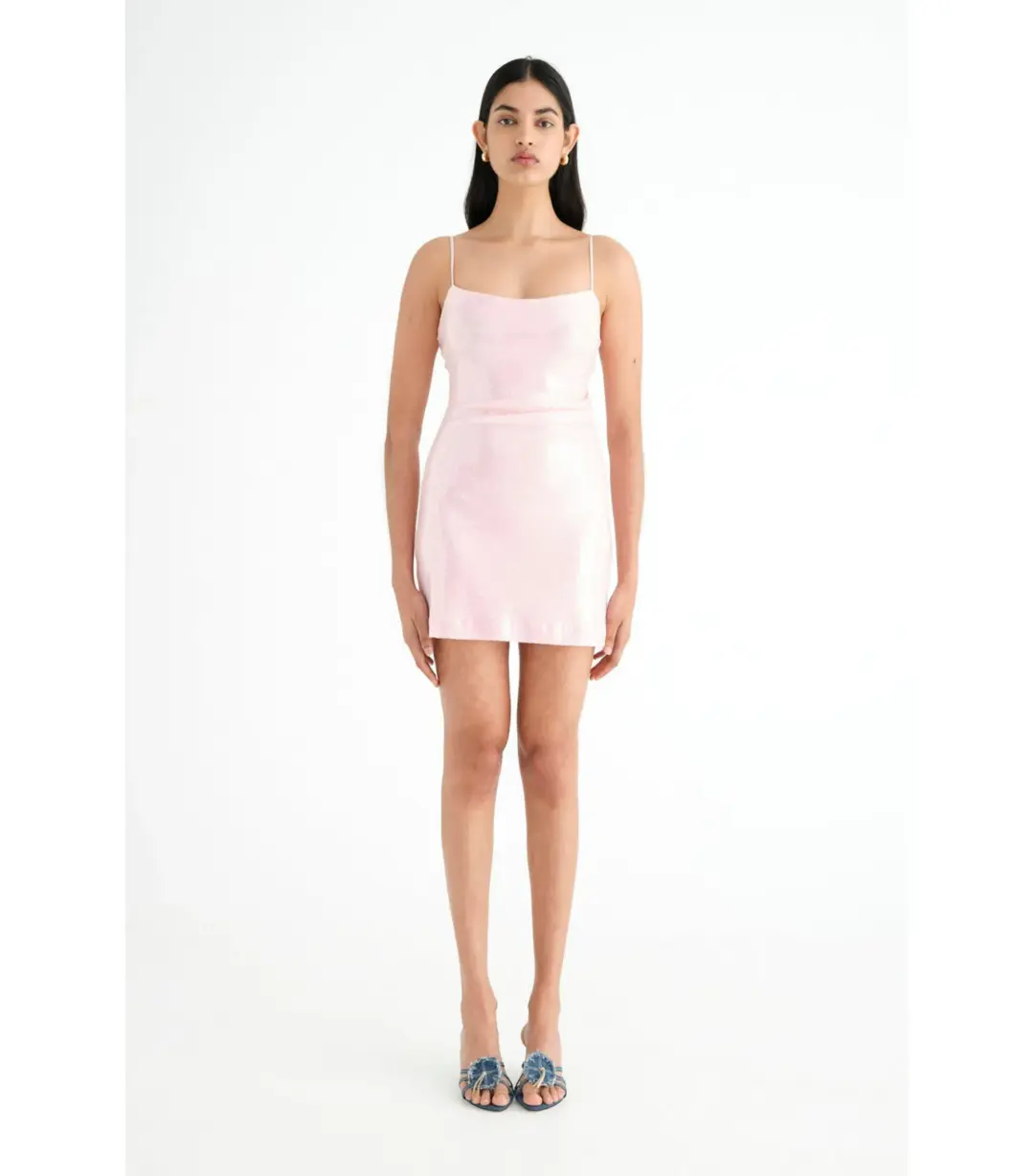 Benni Juliano Sequin Mini Dress in Candy Floss Size AU 6 for rent on The Volte - main image