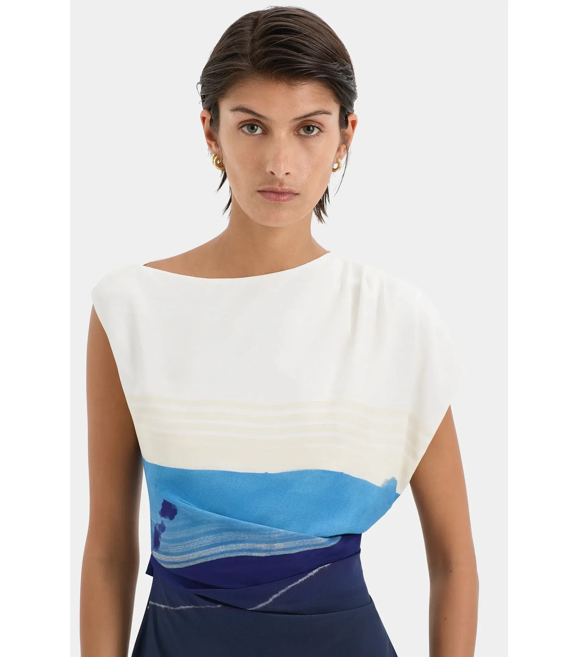 Sir the Label Mariner Midi Dress Shoreline Stripe Size AU 12  - Image 6
