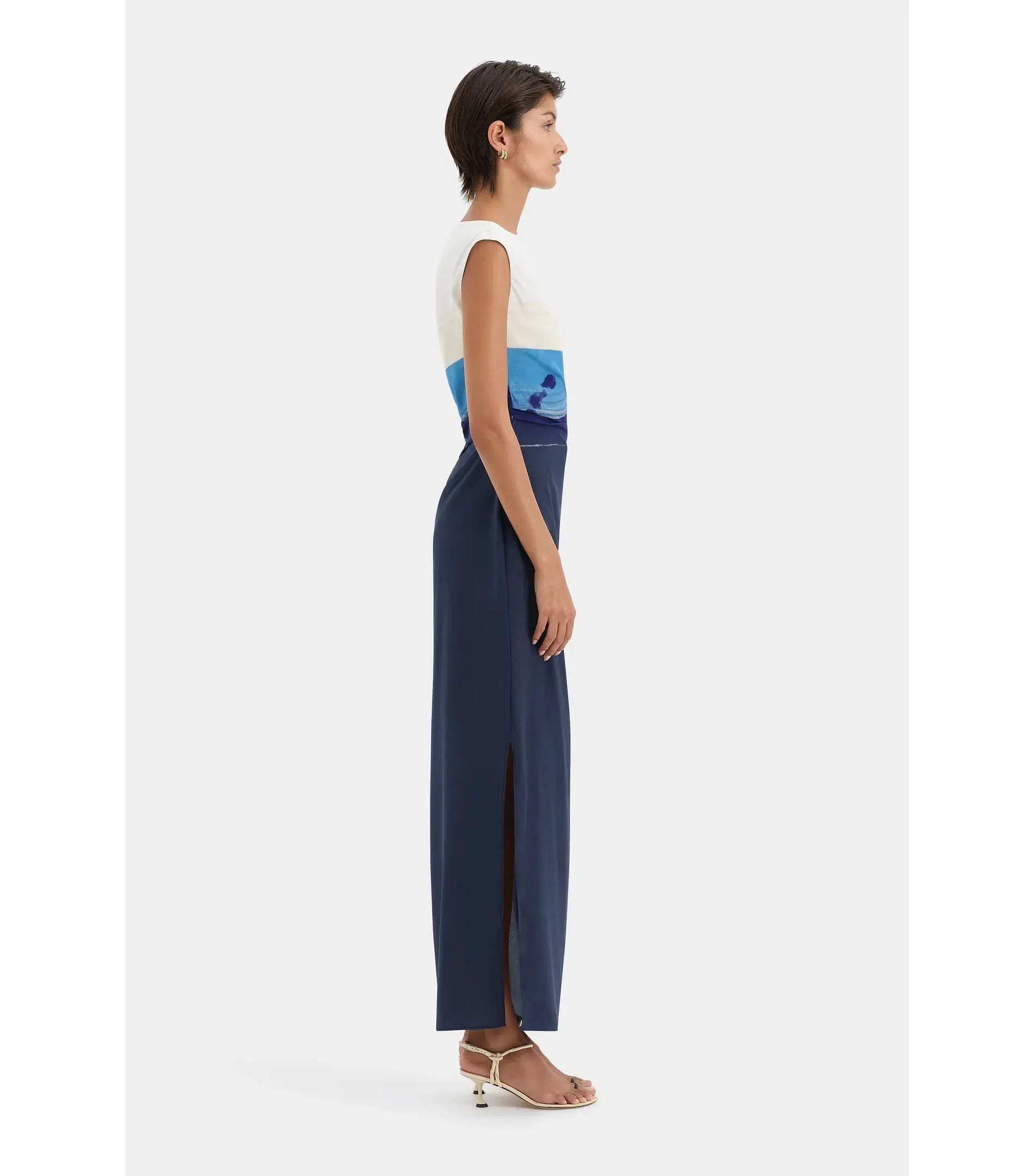 Sir the Label Mariner Midi Dress Shoreline Stripe Size AU 12  - Image 7