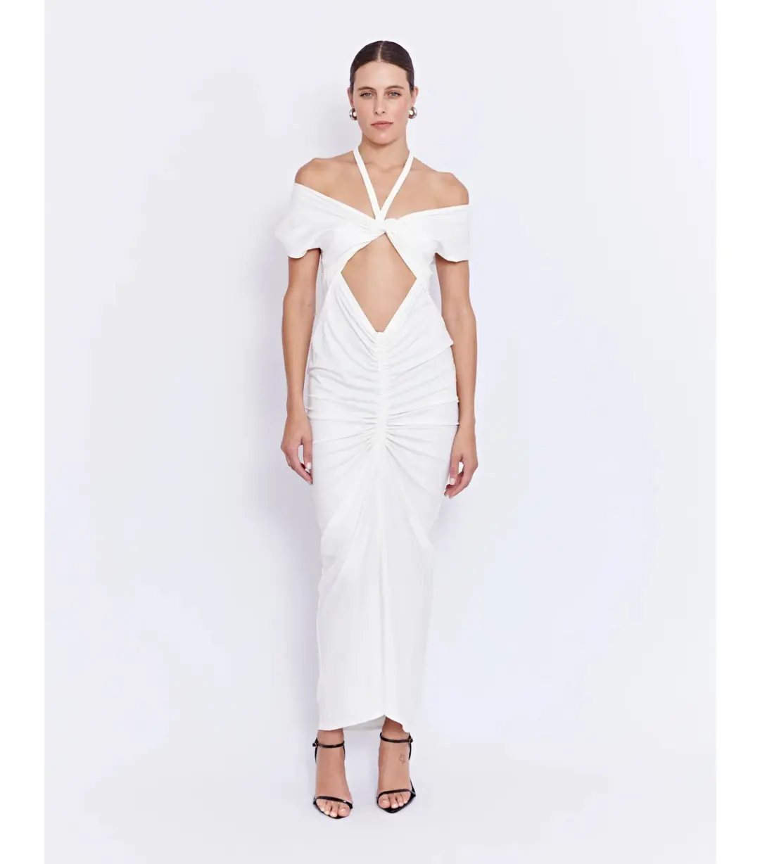 Pfeffier Ramos Dress Off White Size AU 8 for rent on The Volte - main image