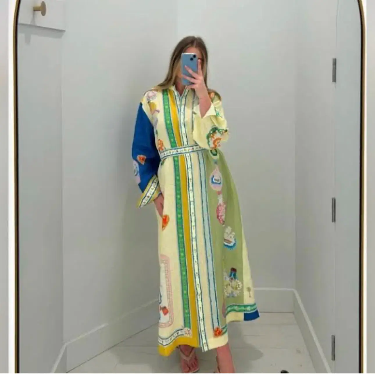 Alemais Elixir Shirt Dress Multi Size AU 12   - Image 2