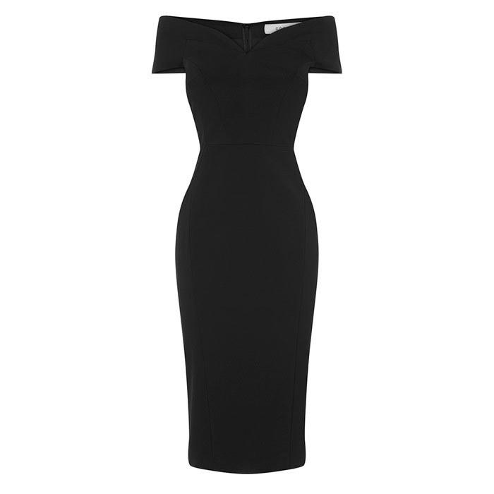 Coast Jessa Bardot Shift Dress Black Size 12 - Image 5
