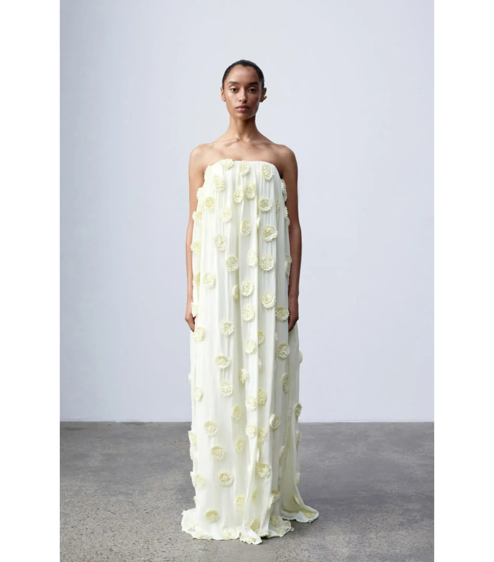 Camilla and Marc Daphne Strapless Dress in Lemon Yellow Size AU 6 - Image 3