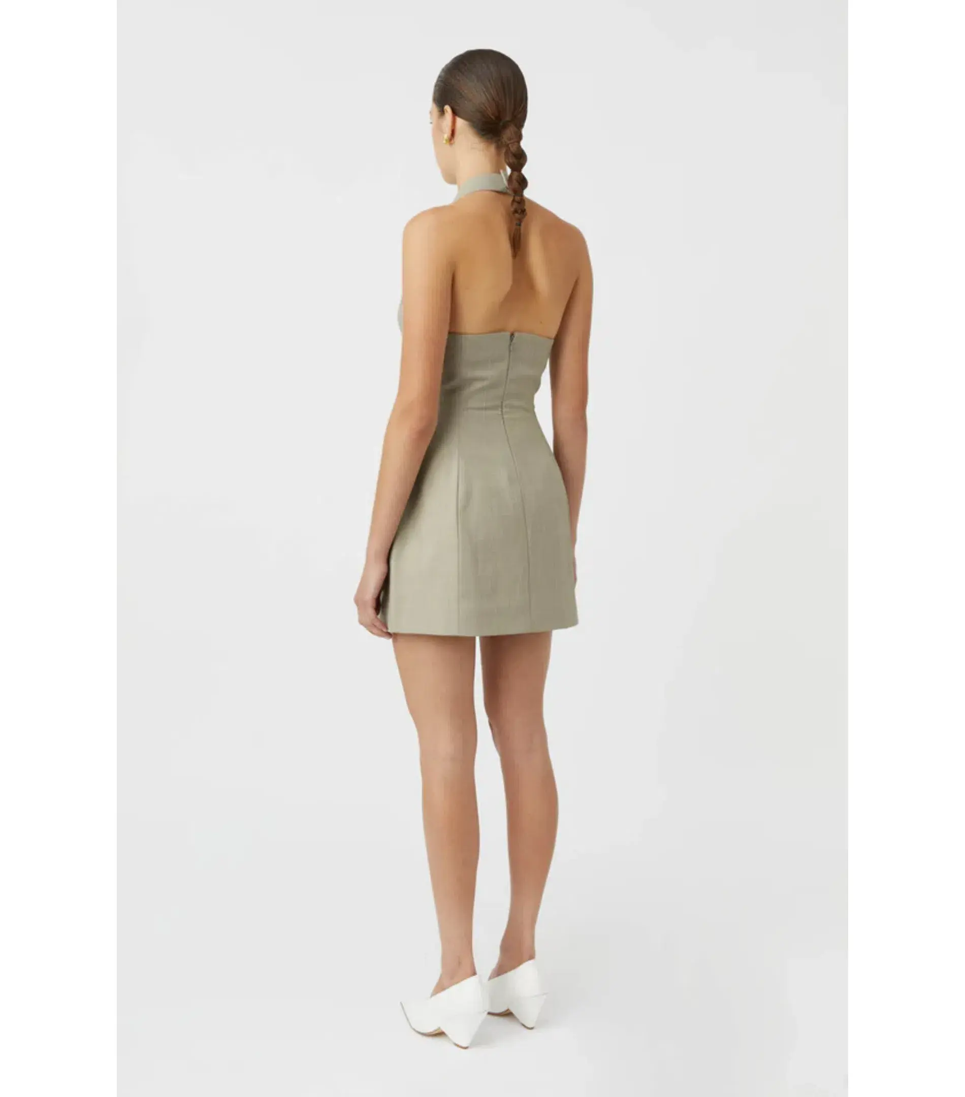 Camilla And Marc Pompidou Dress Olive Marle Size AU 10 - Image 3