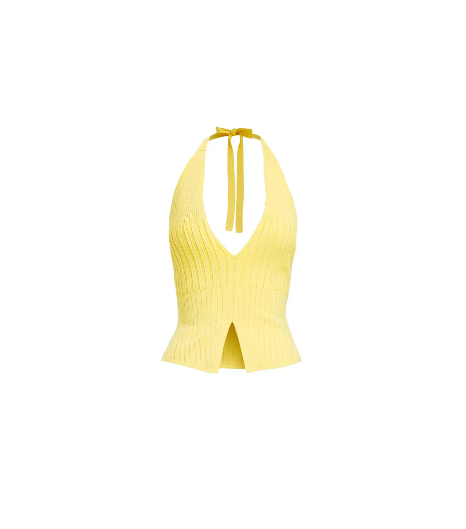 Kookai Serah Vee Top and Skirt Set in Lemon Size AU 10 - Image 4