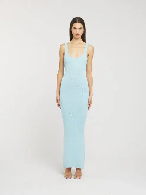 Asta Resort Ana Dress Baia Blue Sequin Size M / AU 10  - Image 1
