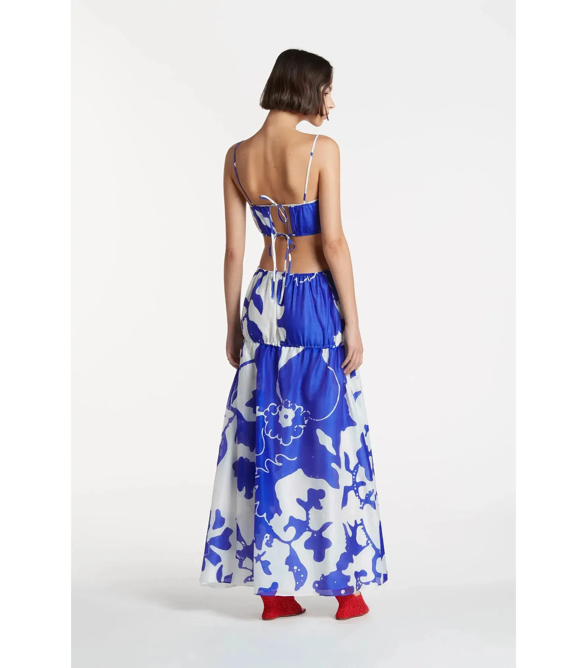 Sir The Label Vivi Top and Skirt Set Blue Print Size 1 / AU 8 - Image 2