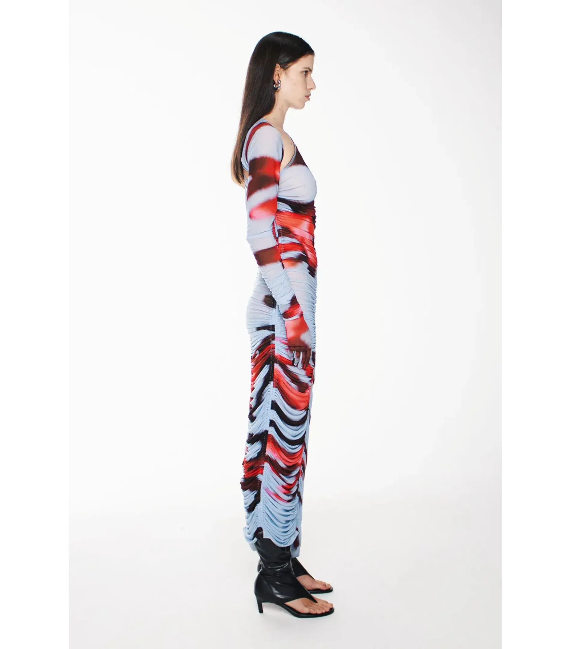 Kourh Primnoa Mesh Midi Dress Multi Size L / AU 12 - Image 3