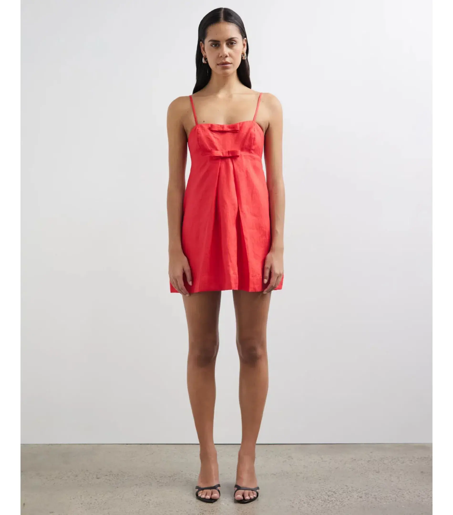 Lover Alchemy Bow Detail Mini Dress Cherry Red Size AU 8 - Image 1