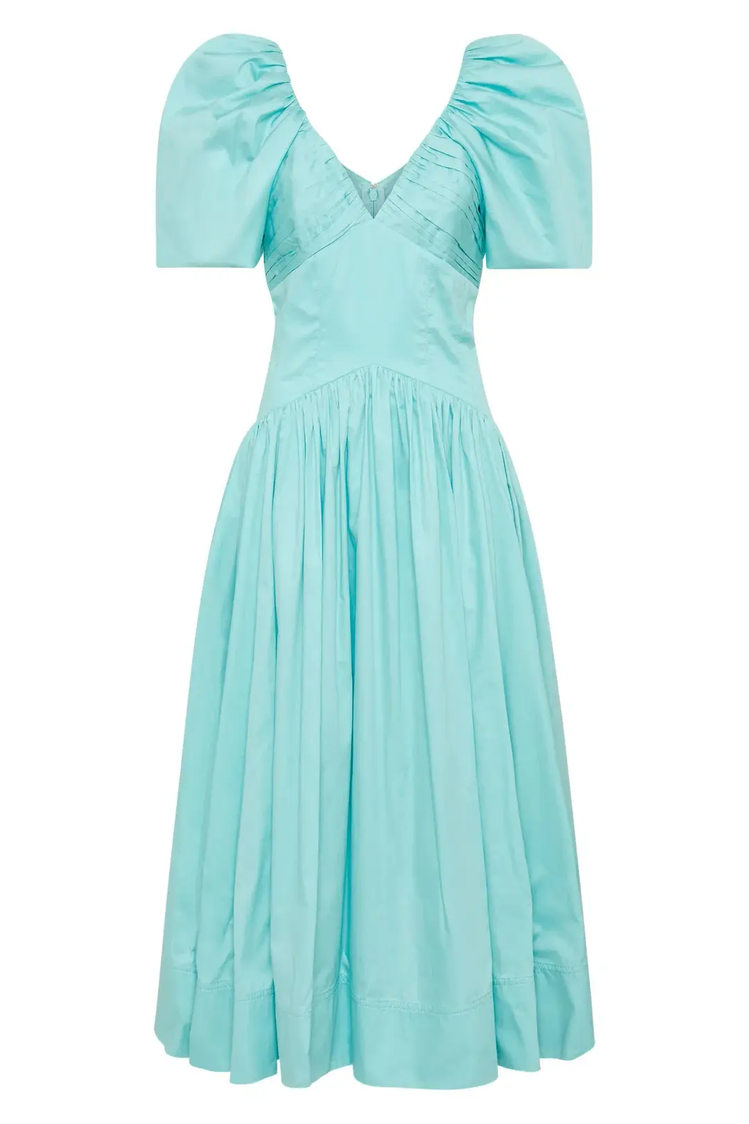 Aje Gabrielle Plunge Midi Dress Spearmint Blue Size AU 10 for rent on The Volte - main image