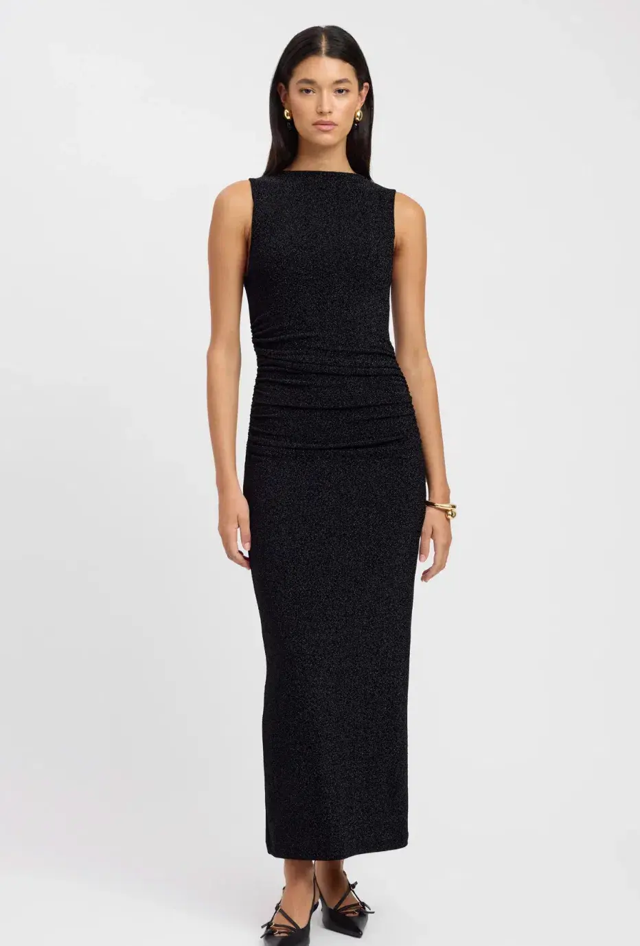 Kookai Serena Maxi Dress - Black - Size 10 - Image 1