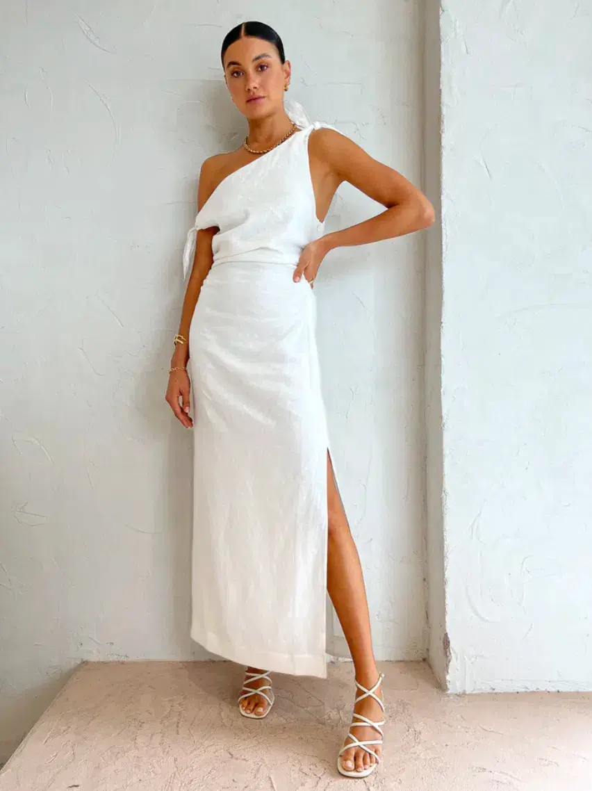 Sir the Label Bettina Off Shoulder Dress Ivory Size 2/10 - Image 8