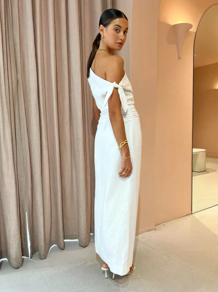 Sir the Label Bettina Off Shoulder Dress Ivory Size 2/10 - Image 7