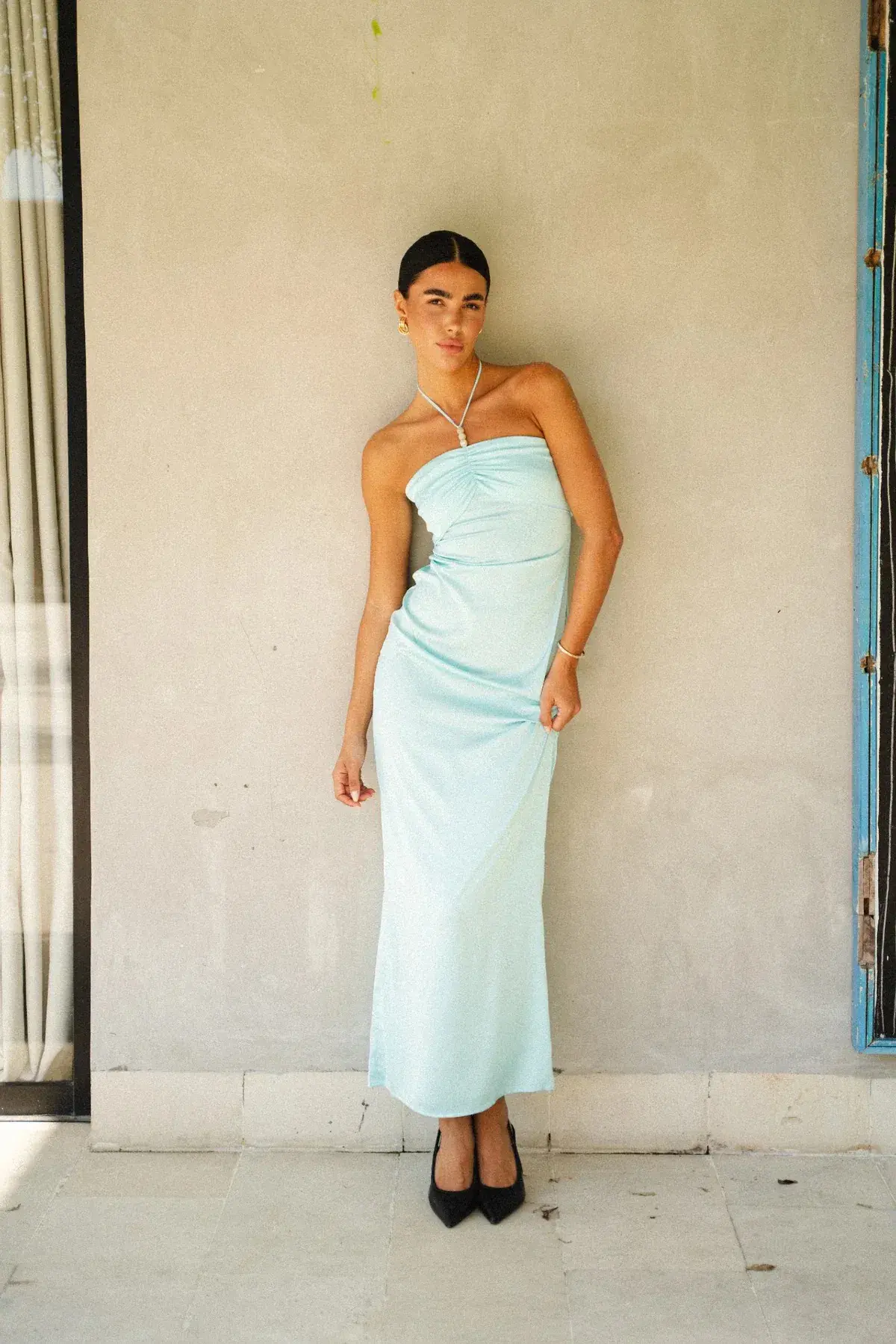 Hntr The Label Rae Maxi Dress Aqua Size 8 - Image 1