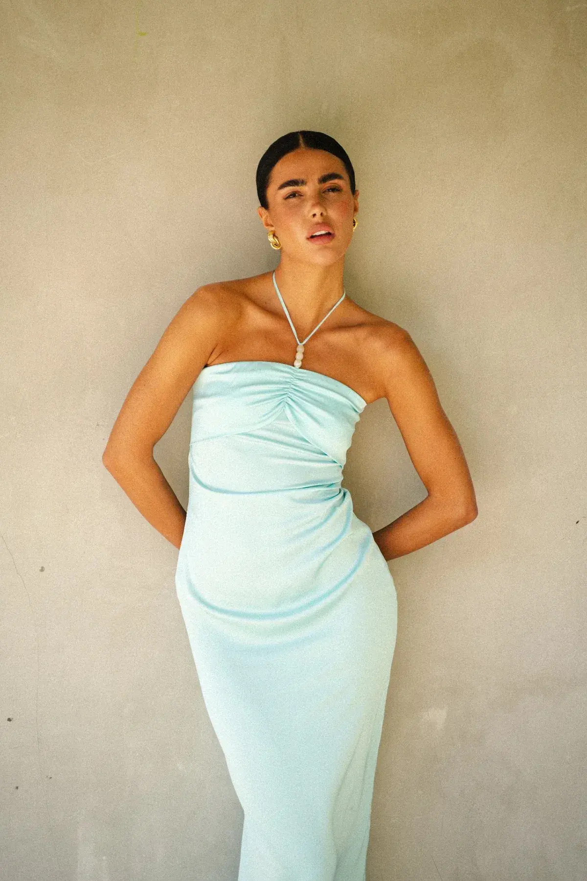 Hntr The Label Rae Maxi Dress Aqua Size 8 - Image 5