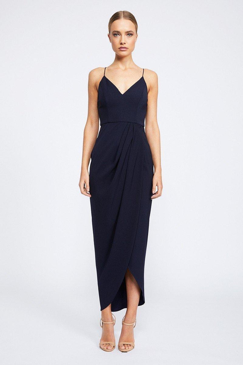Shona Joy Core Cocktail Dress Navy Size 10 - Image 1