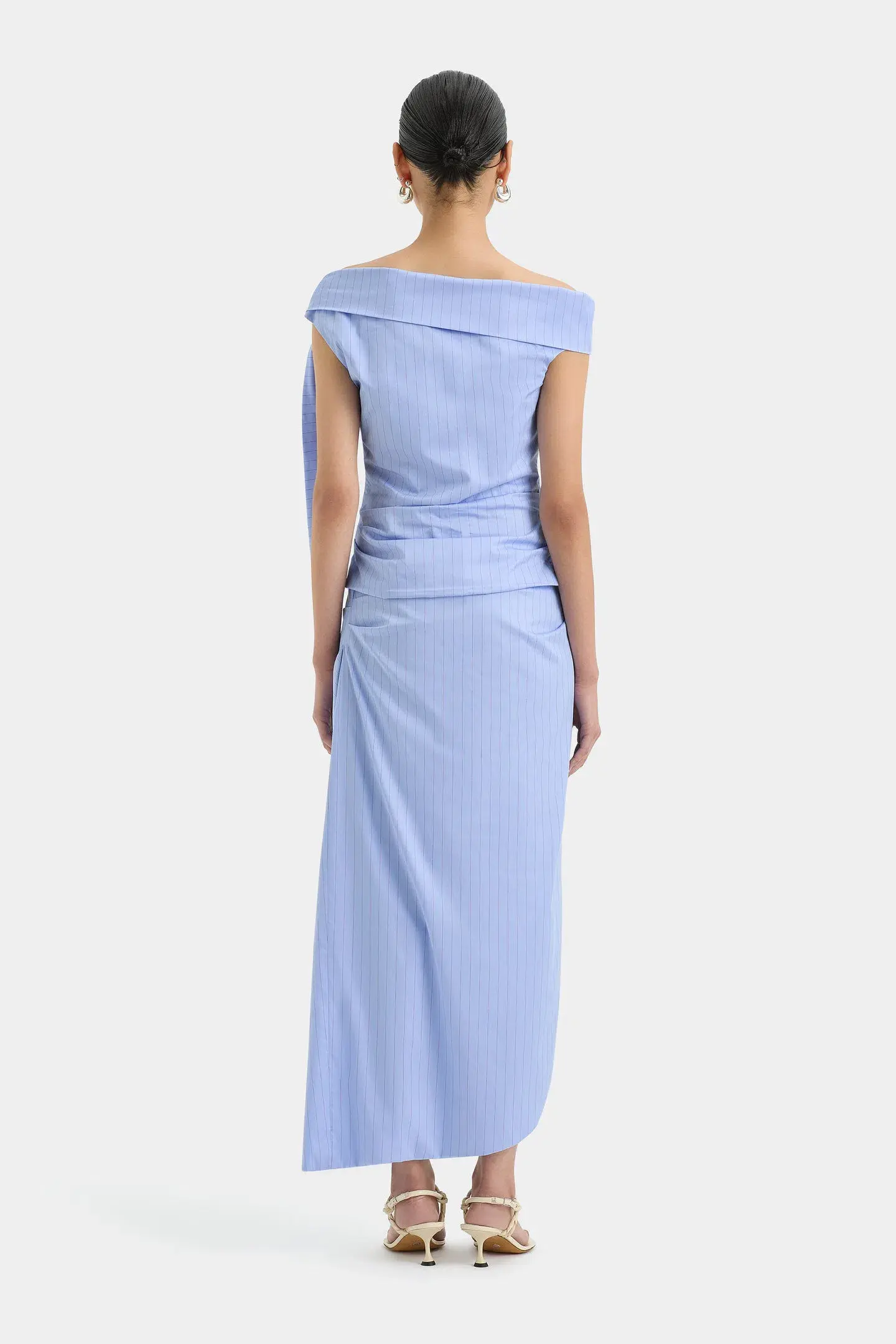 Sir the Label Lori Midi Skirt Size 1 Sky Blue - Image 3