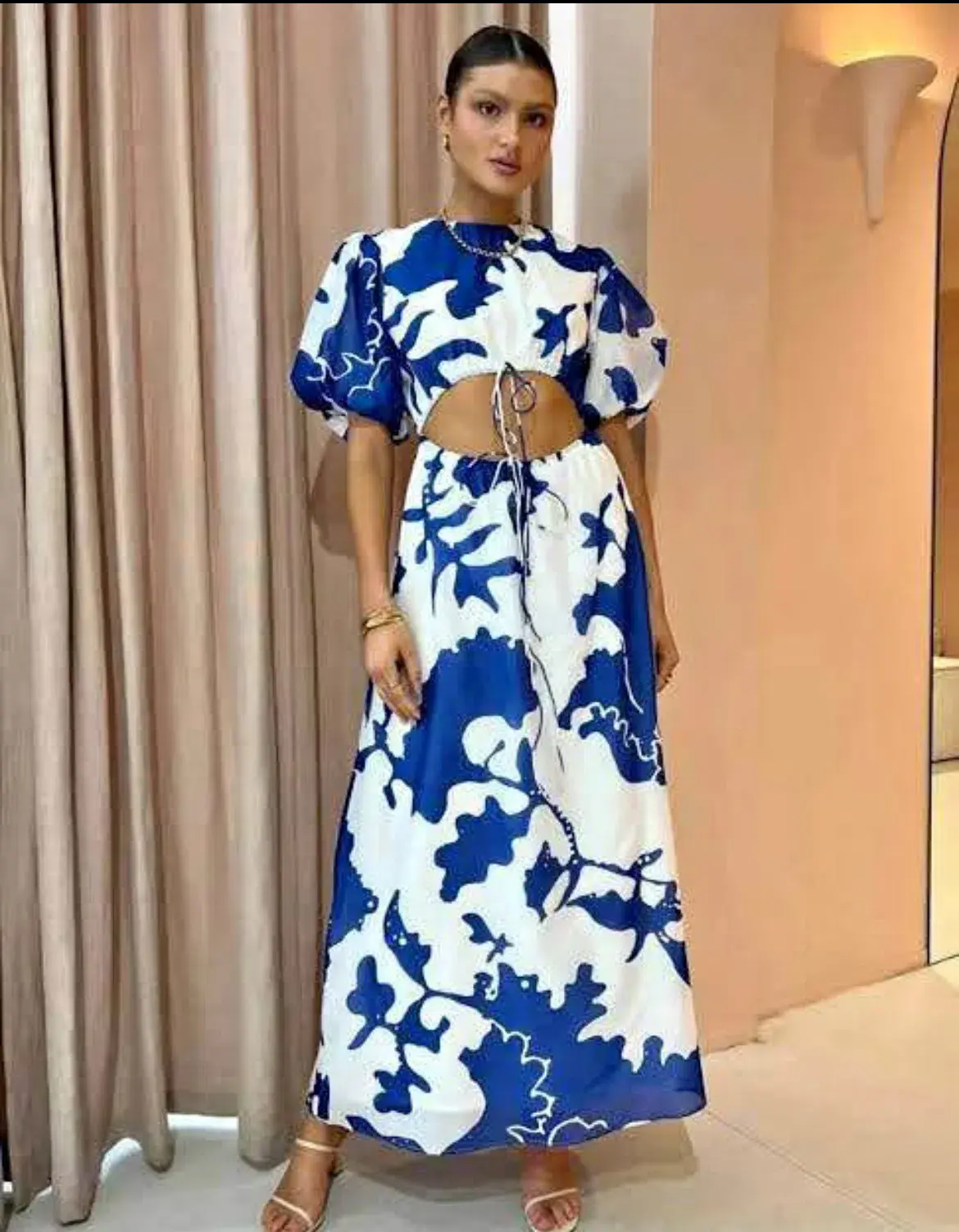SIR the Label Vivi Puff Sleeve Maxi Dress Size 1  - Image 1
