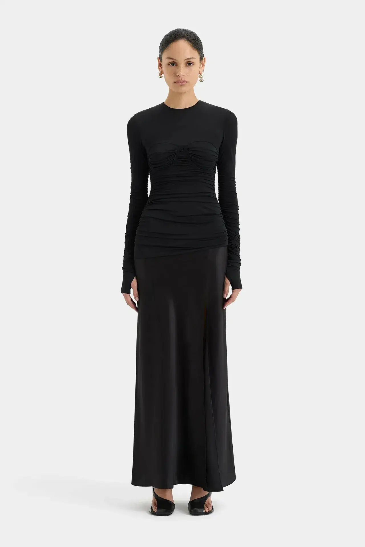 Sir Alessia Draped Gown Size 3/ AU 14 - Image 1