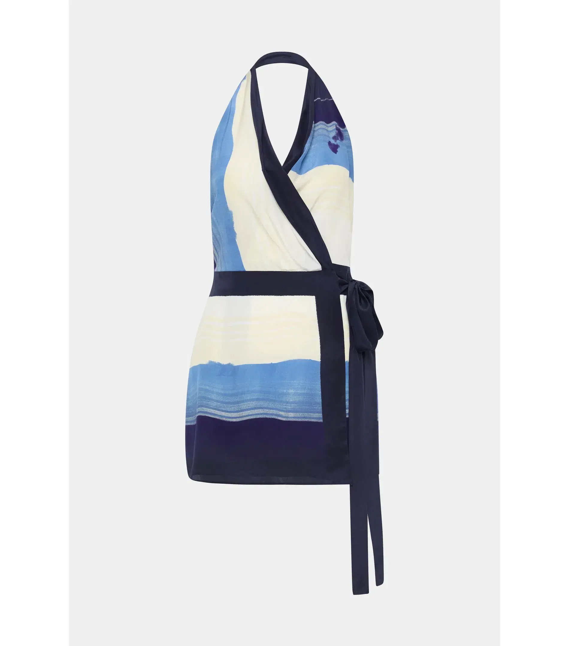 Sir the Label Mariner Wrap Halter Mini Dress Shoreline Stripe Size AU 3 / AU 12  - Image 4