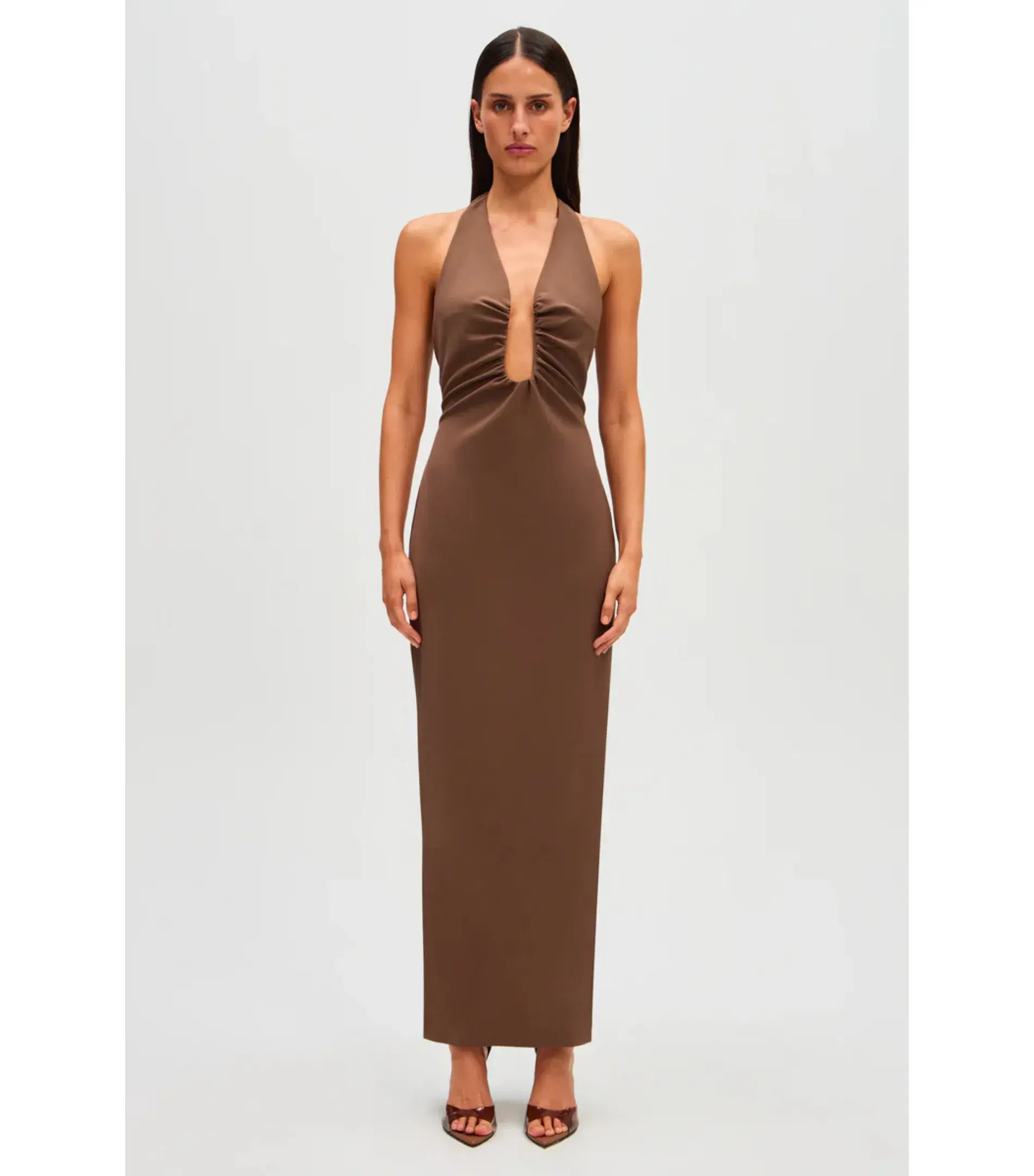 Misha The Alusia Dress Mink Size 6 - Image 1