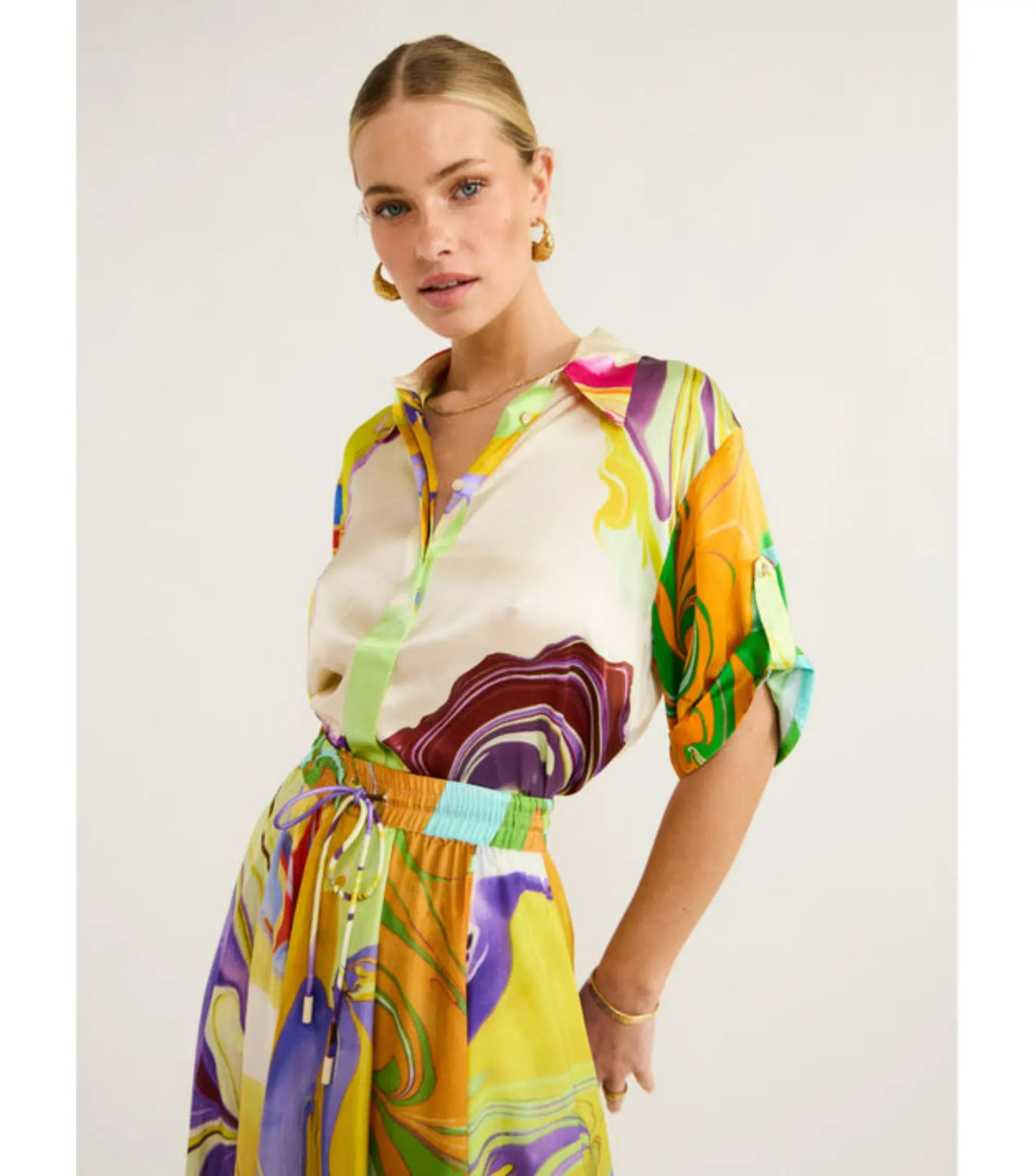 Alemais Luca Silk Top Size 12 and Skirt Size 10 Set Multi  - Image 2