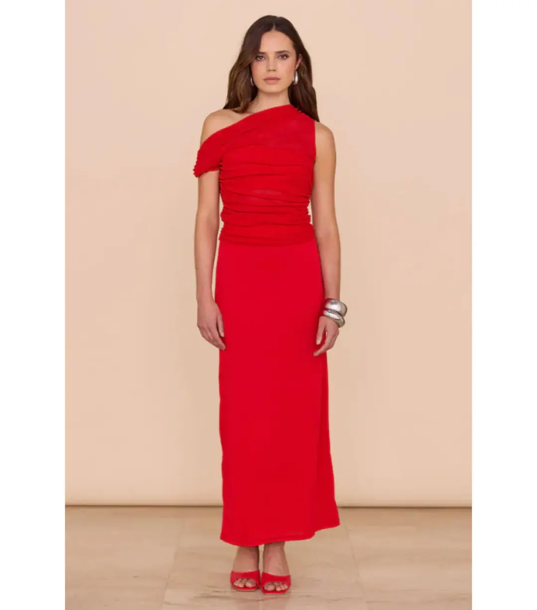 Sovere Thea Mesh Dress Chilli Size S / AU 8 for rent on The Volte - main image