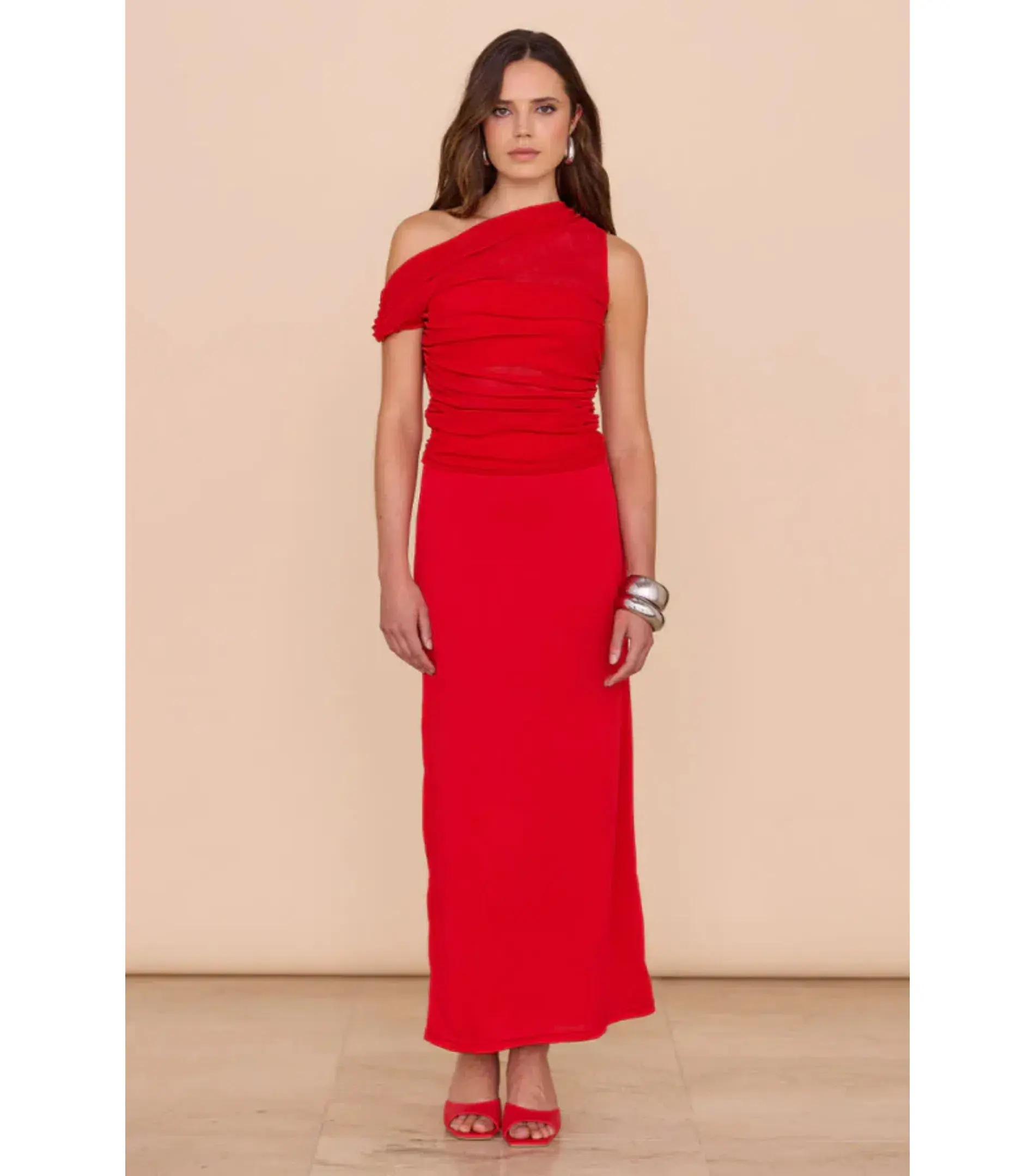 Sovere Thea Mesh Dress Chilli Size S / AU 8 - Image 1