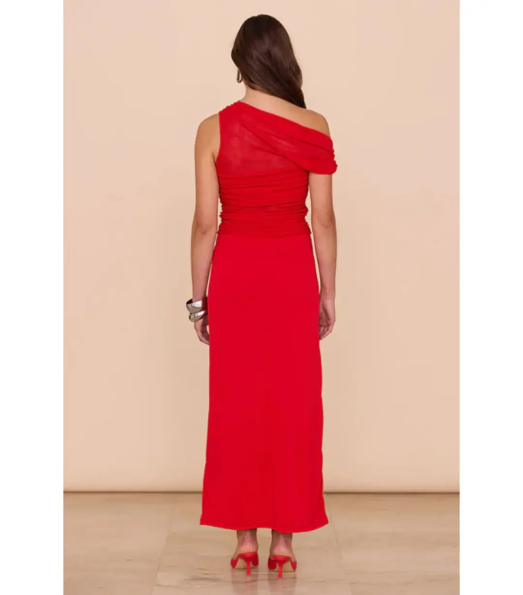 Sovere Thea Mesh Dress Chilli Size S / AU 8 for rent on The Volte - main image