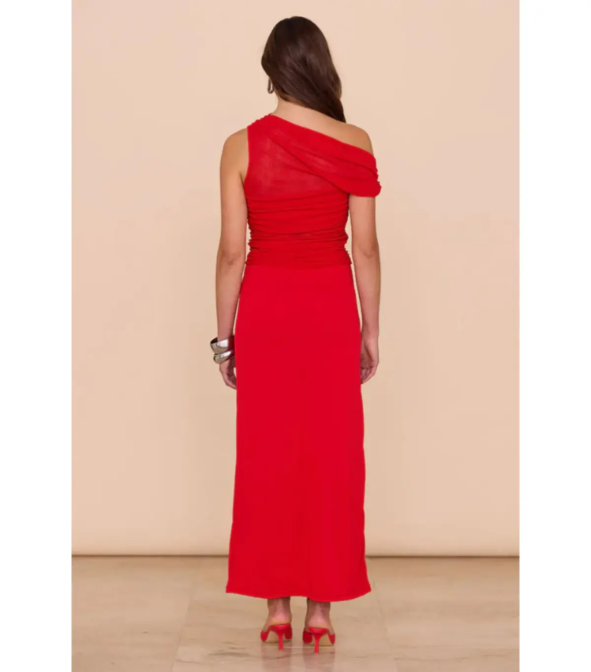 Sovere Thea Mesh Dress Chilli Size S / AU 8 - Image 4