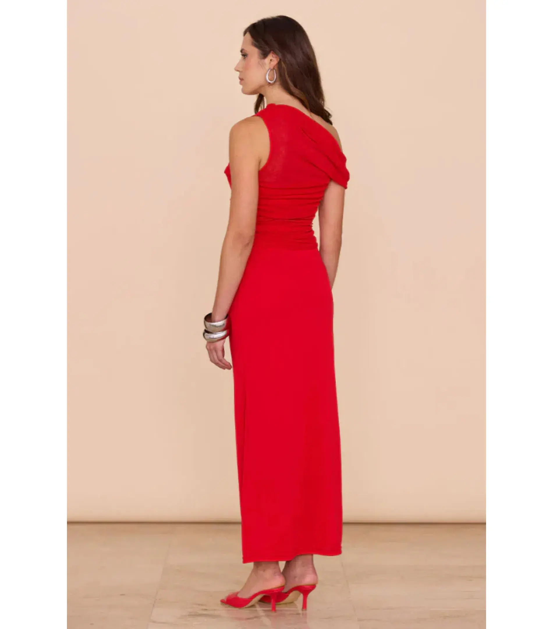 Sovere Thea Mesh Dress Chilli Size S / AU 8 - Image 3