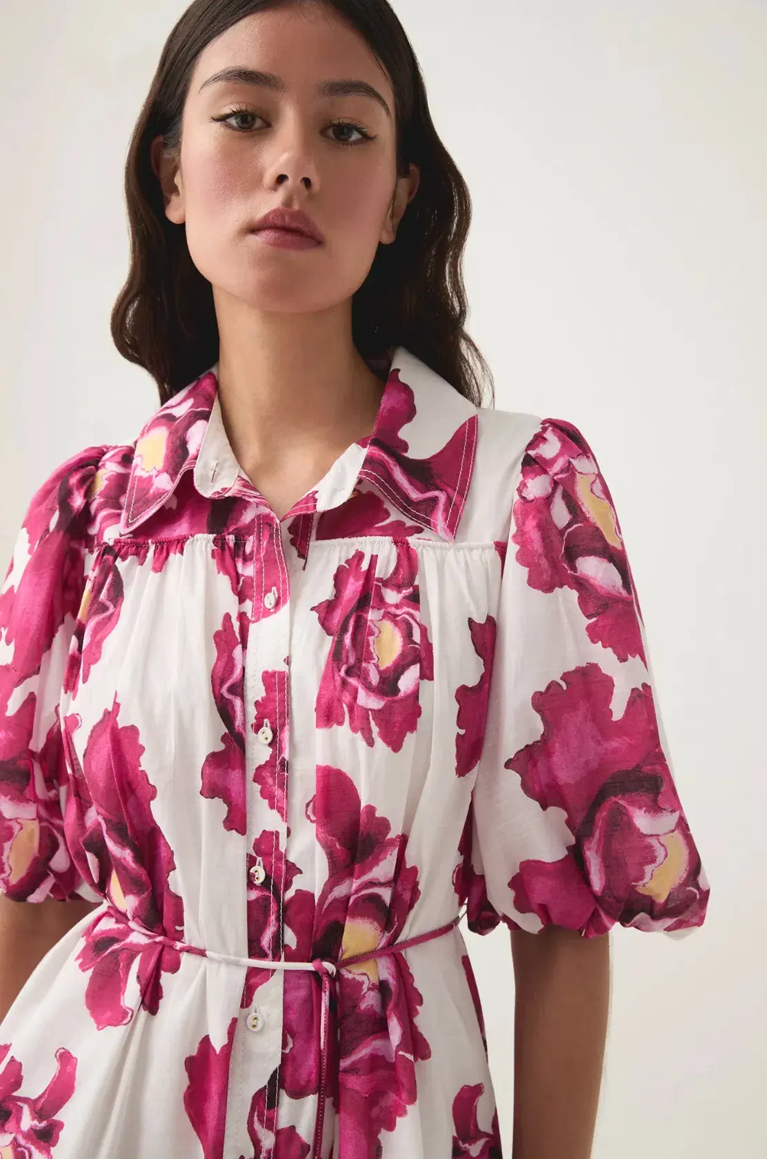 Aje Eliza Smock Mini Dress Boldly Blooming Size S / AU 8 - Image 3
