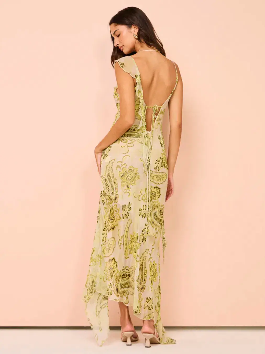 Bec & Bridge LyLou Dress Lemon Paisley Size S / AU 10 - Image 3